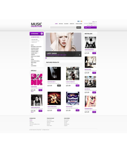 PrestaShop e-shop šablona na téma Hudba č. 41419
