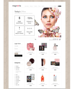 VirtueMart e-shop šablona na téma Krása č. 43007