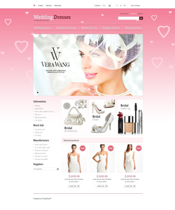 PrestaShop e-shop šablona na téma Svatby č. 43759