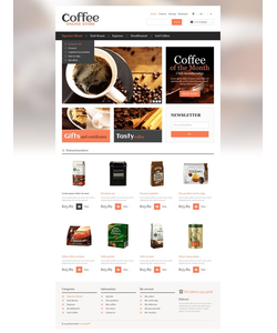 PrestaShop e-shop šablona na téma Café a restaurace č. 44940