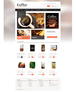 PrestaShop e-shop šablona na téma Café a restaurace č. 44940