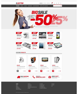 PrestaShop e-shop šablona na téma Elektronika č. 45299
