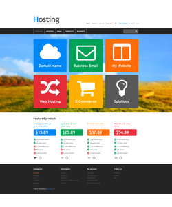 PrestaShop e-shop šablona na téma Hosting č. 45951