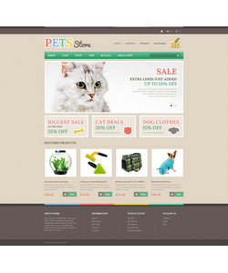 PrestaShop e-shop šablona na téma Zvířata č. 46625