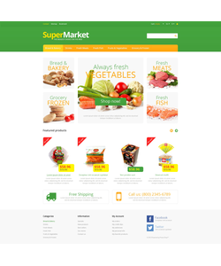PrestaShop e-shop šablona na téma Jídlo a pití č. 46630
