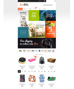 WooCommerce e-shop šablona na téma Zvířata č. 55155