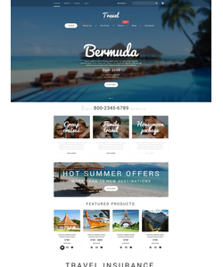 WooCommerce e-shop šablona na téma Cestování č. 55230