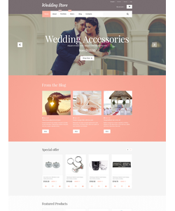 WooCommerce e-shop šablona na téma Svatby č. 55351