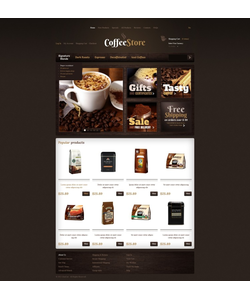 Zen Cart e-shop šablona na téma Café a restaurace č. 40176