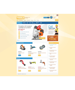 Zen Cart e-shop šablona na téma Nástroje a vybavení č. 42367