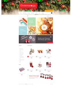Zen Cart e-shop šablona na téma Vánoce č. 47453