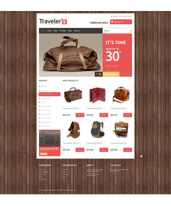 WooCommerce e-shop šablona na téma Cestování č. 48450