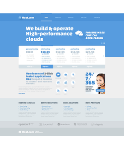 Joomla šablona na téma Hosting č. 47107