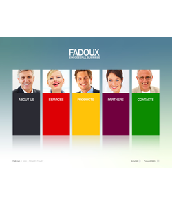 Flash CMS šablona na téma Podnikání č. 28993