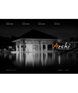 Flash CMS šablona na téma Architektura č. 32022