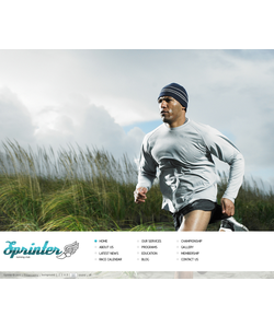 Flash CMS šablona na téma Sport č. 38702