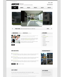 Flash CMS šablona na téma Architektura č. 41384