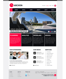 Flash CMS šablona na téma Architektura č. 44675