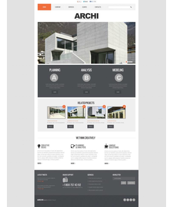 Flash CMS šablona na téma Architektura č. 46052