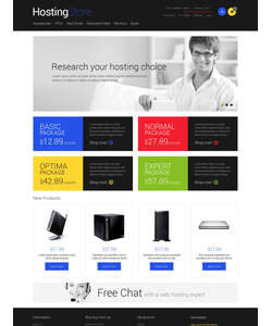 Magento e-shop šablona na téma Hosting č. 49059