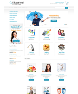 Magento e-shop šablona na téma Vzdělávání č. 50549