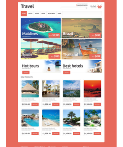 Magento e-shop šablona na téma Cestování č. 50702