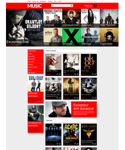 Magento e-shop šablona na téma Hudba č. 53364