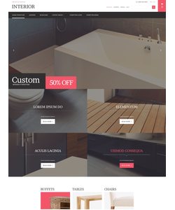 Magento e-shop šablona na téma Interiér a nábytek č. 53395