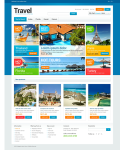 Magento e-shop šablona na téma Cestování č. 47319