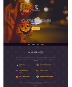 Moto CMS 3 šablona na téma Halloween č. 59228