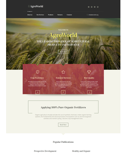Moto CMS HTML šablona na téma Zemědělství č. 61292