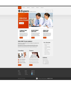 Moto CMS HTML šablona na téma Podnikání č. 45910