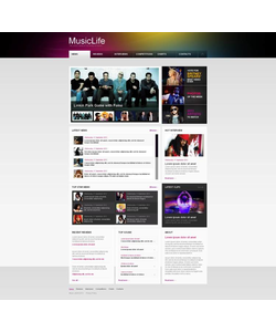 Moto CMS HTML šablona na téma Hudba č. 46742