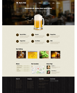 Moto CMS HTML šablona na téma Pivovar č. 47657