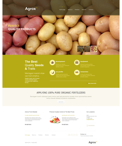 Moto CMS HTML šablona na téma Zemědělství č. 47730