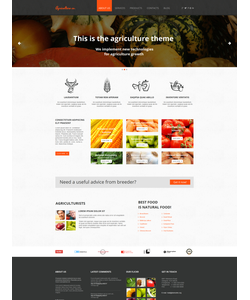Moto CMS HTML šablona na téma Zemědělství č. 47819