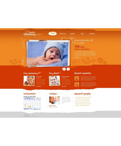Moto CMS HTML šablona na téma Rodina č. 49039