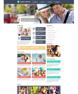 Moto CMS HTML šablona na téma Rodina č. 51158