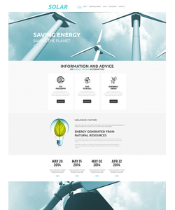 Moto CMS HTML šablona na téma Alternativní energie č. 51162