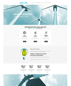 Moto CMS HTML šablona na téma Alternativní energie č. 51162