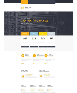Moto CMS HTML šablona na téma Hosting č. 52784