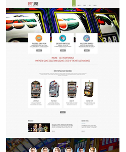 Moto CMS HTML šablona na téma Kasino online č. 52789