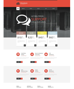 Moto CMS HTML šablona na téma Hosting č. 53051