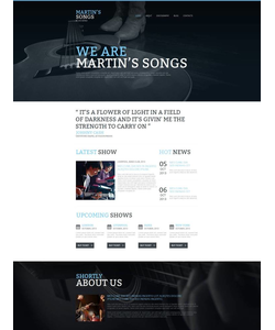 Moto CMS HTML šablona na téma Hudba č. 53511