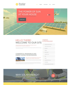 Moto CMS HTML šablona na téma Alternativní energie č. 54916