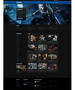 Moto CMS HTML šablona na téma Hry č. 55660