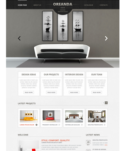 Moto CMS HTML šablona na téma Interiér a nábytek č. 41853