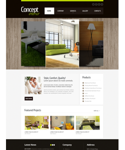 Moto CMS HTML šablona na téma Interiér a nábytek č. 41860