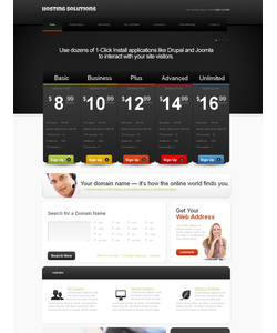 Moto CMS HTML šablona na téma Hosting č. 42166