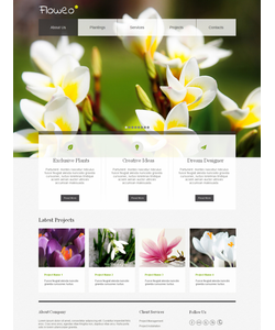 Moto CMS HTML šablona na téma Květiny č. 42171
